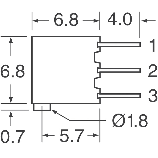 T63XB203KT20 Vishay Sfernice  Trimmpotentiometer